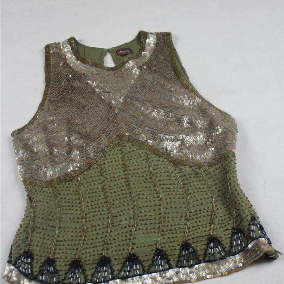 COPY - Sequined beaded silk top - Picture 8 of 8